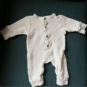 Kindly Waffle Romper - Ivory